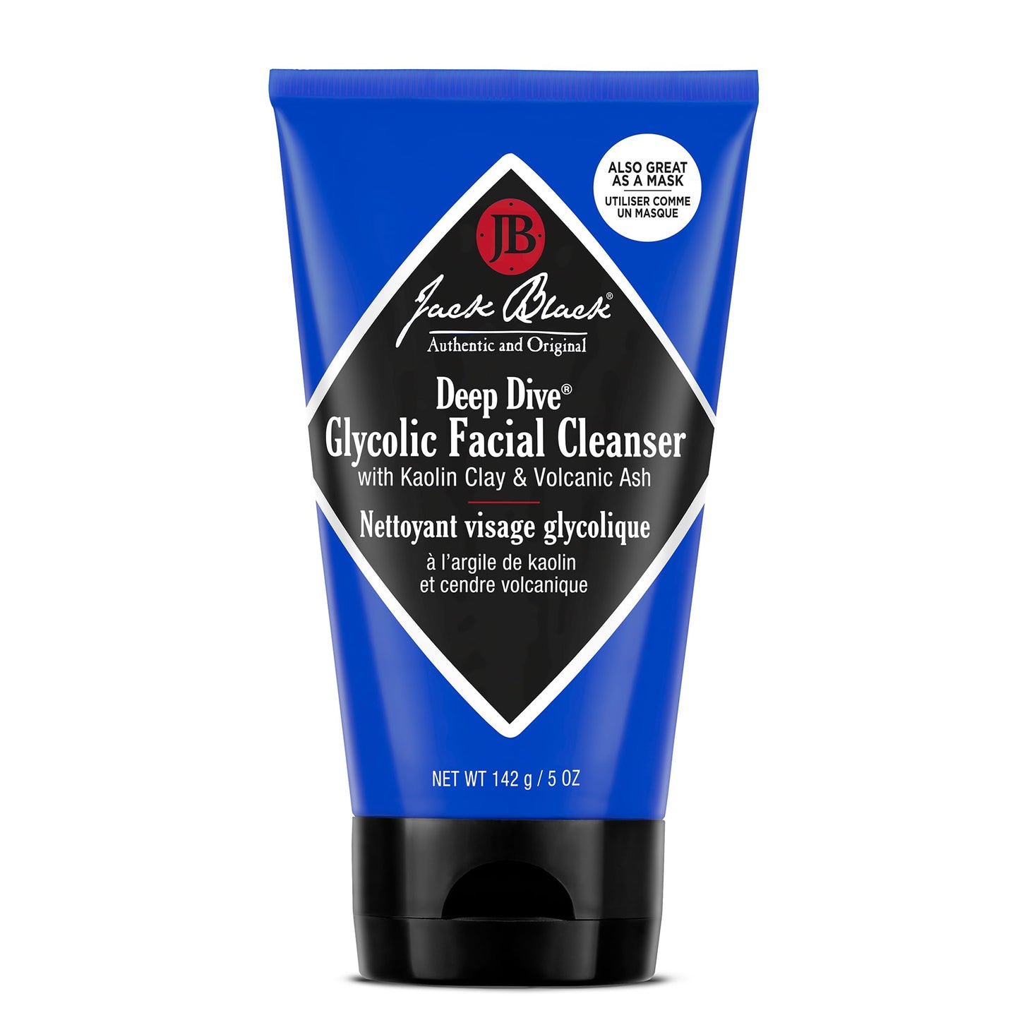 Jack Black - Deep Dive Glycolic Facial Cleanser, 5 Fl Oz - Clay-Based Cleanser, PureScience Formula, Facial Cleanser and Mask, Recommended for Normal Beauty & Personal Care Jack Black