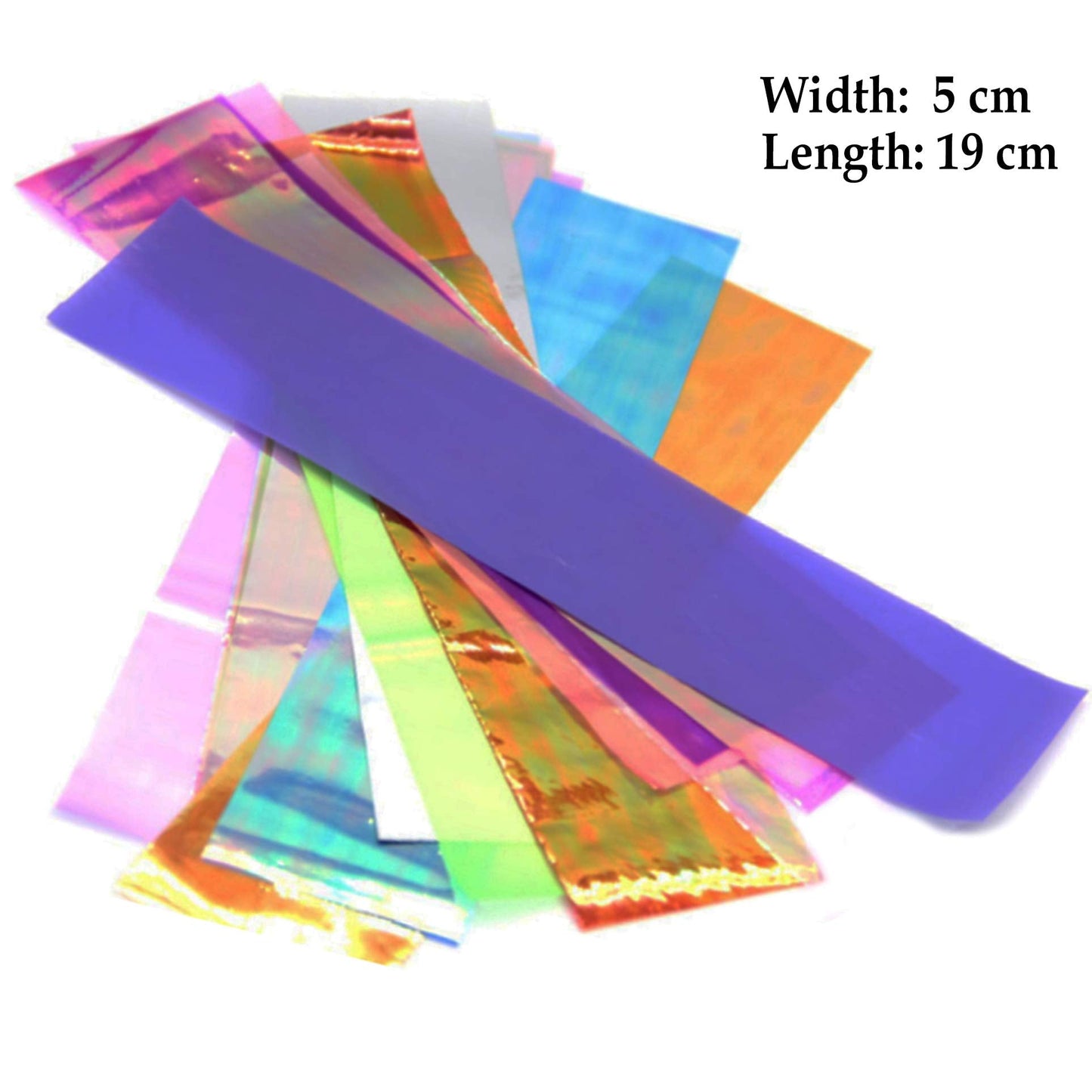 Beaute Galleria 24 Pieces Mixed Colors Nail Art DIY Holographic Shattered Broken-Glass Reflective Mirror Shard Effect Rainbow Thin Iridescent Beauty & Personal Care BEAUTÉ GALLERIA