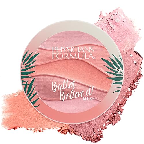 Physicians Formula Butter Believe It Blush Makeup Powder, Pink Sands | Murumuru Butter | For Sensitive Skin | Dermatologist Tested, Clinicially Tested Beauty & Personal Care Physicians Formula