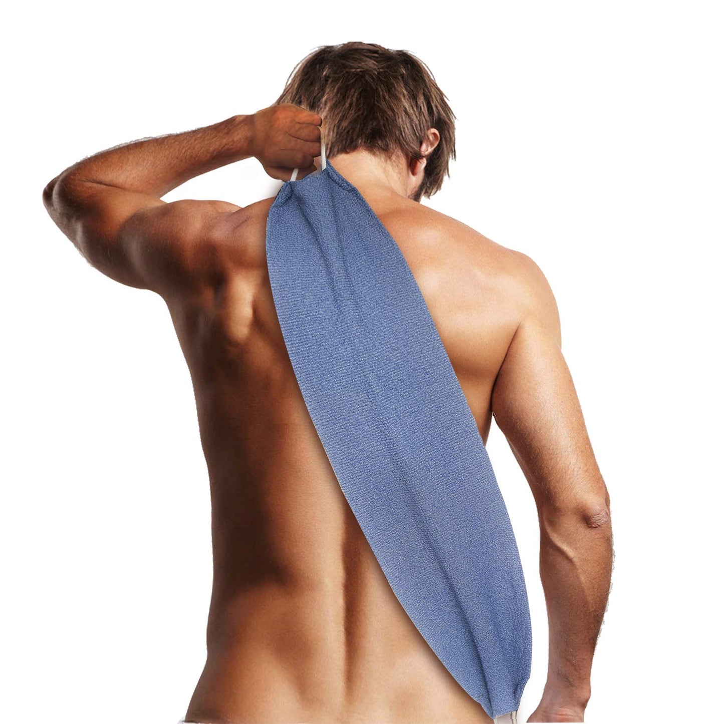 Evridwear Exfoliating Back Scrubber with Handles Two Sides for Body Shower Deep Cleans Skin Massages Invigorating Blood Circulation Men Women One Size Beauty & Personal Care Evridwear