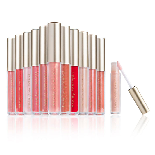 Beauty Concepts Lip Gloss Collection - Shimmering, Glossy Lip Makeup Set for a Radiant Finish, Pink and Red Collection Beauty & Personal Care B.C BEAUTY CONCEPTS