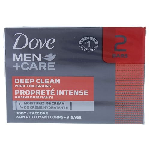 Deep Clean Body and Face Bar by Dove for Men-2 x 4 oz Soap Beauty & Personal Care Dove