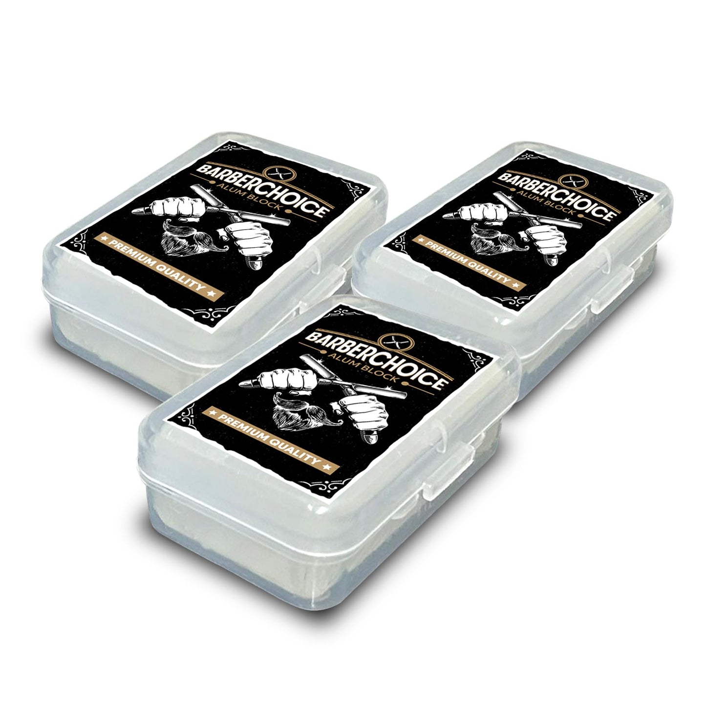 Pacific Pelican Alum Block for Shaving - Premium Quality - Razor Burn Relief & Skin Soothing Aftershave in Durable Plastic Case - Pack of 3 Beauty and Personal Care Pacific Pelican