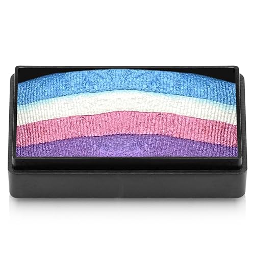 Kraze FX Dome Stroke - Unicorn Shimmer (25 gm), Professional 1-Stroke Split Cake, Hypoallergenic, Non-Toxic, Water Activated Face & Body Painting Beauty & Personal Care Kraze FX