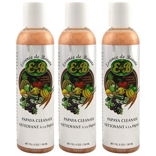 Essence de Beaute Papaya Cleanser 6oz (3 Pack) Beauty & Personal Care E de B