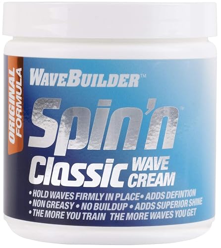 WaveBuilder Spin'n Classic Wave Cream, Strong Original Formula Holds Hair Waves, 8 Ounce Beauty & Personal Care WAVEBUILDER