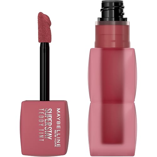 MAYBELLINE Super Stay Teddy Lip Tint, Long Lasting Matte Lipstick for Up To 12HR Wear, Velvet Choker, 1 Count Beauty & Personal Care MAYBELLINE