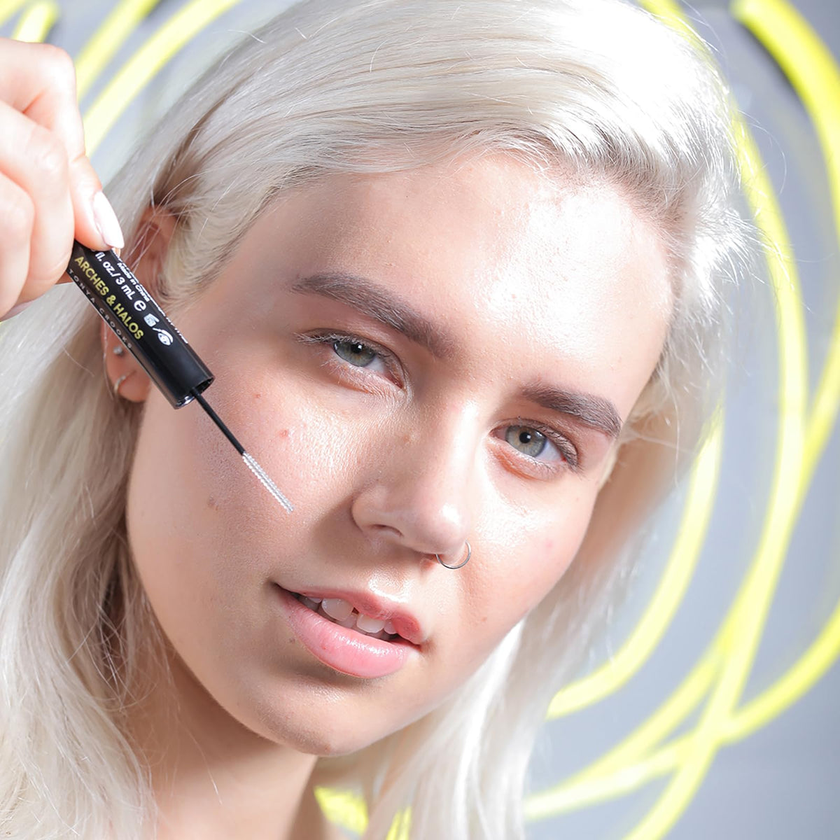 Arches & Halos Natural Hold Brow Gel - Coat and Condition Brows - Vegan and Cruelty Free Makeup - Clear, 0.1 oz Beauty & Personal Care Arches & Halos