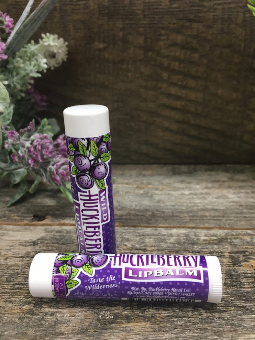 Wild Huckleberry Lip Balm - Fresh Huckleberry Flavor Beauty and Personal Care Huckleberry Haven