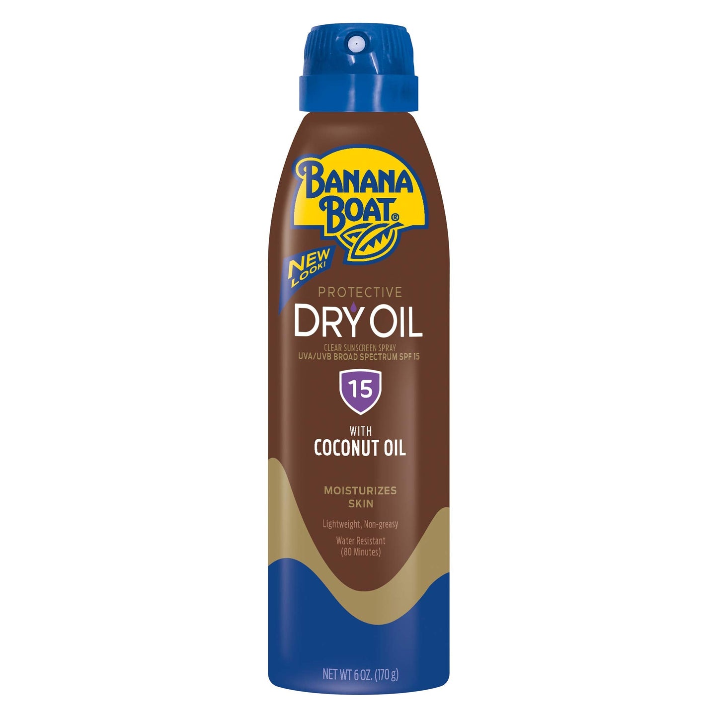 Banana Boat Protective Tanning Dry Oil Clear Spray Sunscreen SPF 15, 6oz, Tanning Sunscreen Spray, Banana Boat Dry Oil SPF 15, SPF Tanning Oil, Dry Beauty & Personal Care Banana Boat