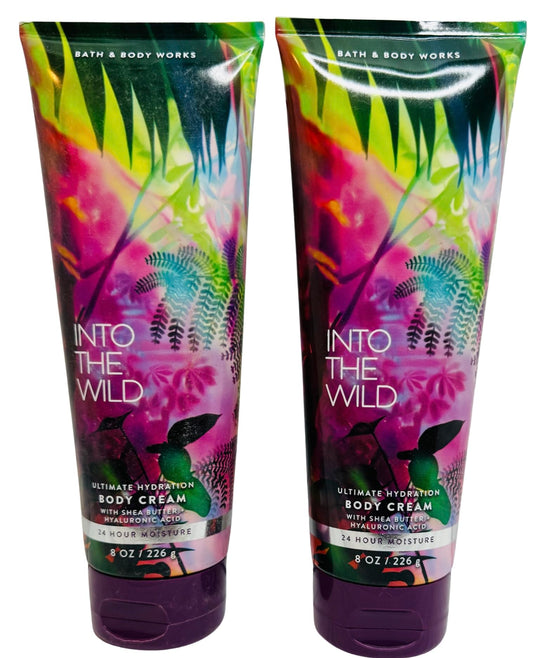 Bath & Body Works Into the Wild Ultimate Hydration Body Cream 8 Ounces Pack of 2