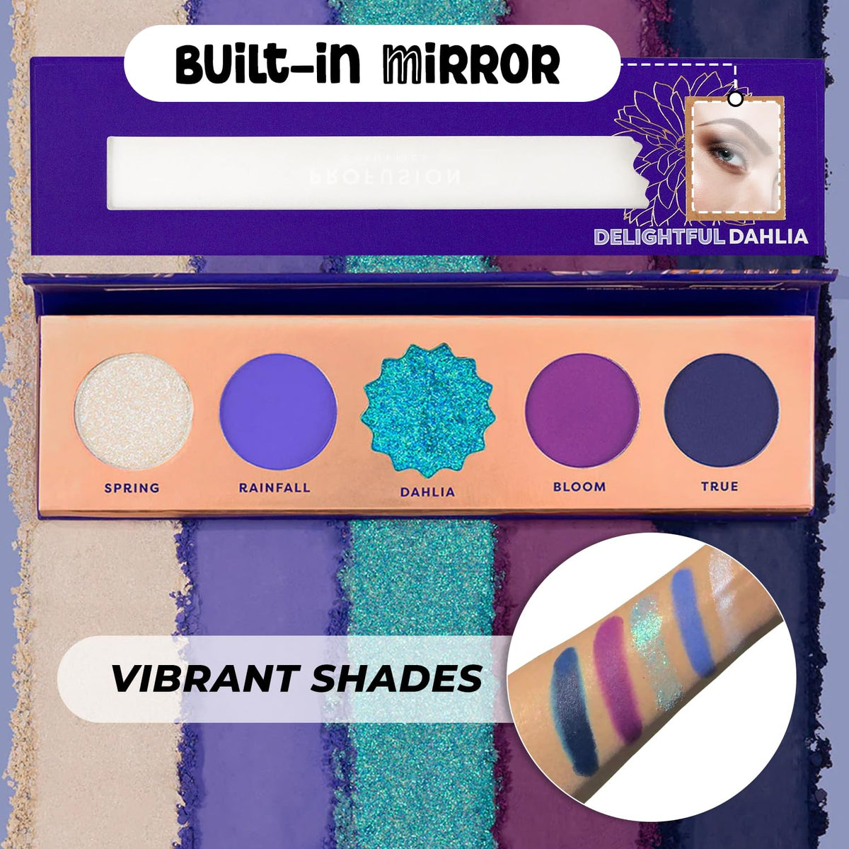 Profusion Cosmetics 5-Shade Mini Eyeshadow Palette - Highly Pigmented with Matte & Shimmer Finishes, Blendable Travel-Friendly Kit, Vegan… Beauty & Personal Care Profusion Cosmetics