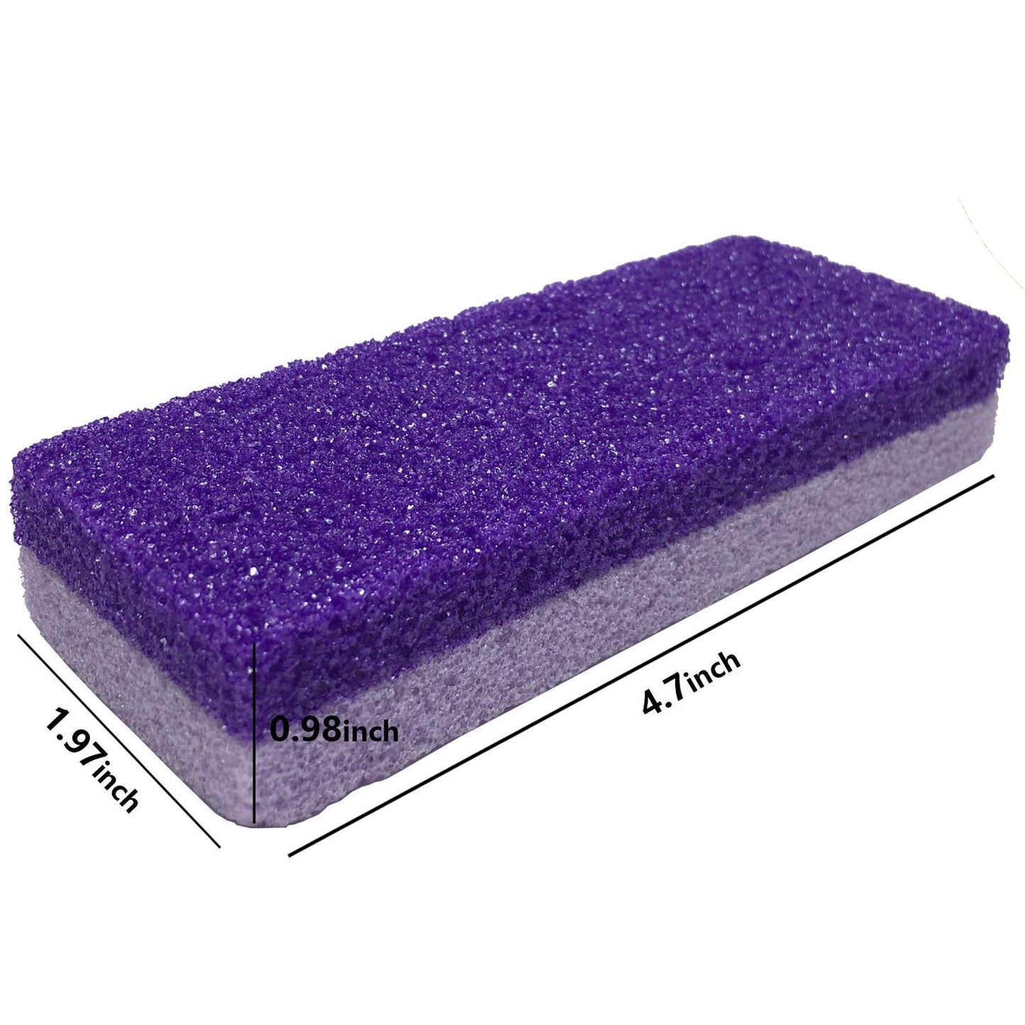 4 Pcs Foot Exfoliator Pedicure Tool Foot Callus Remover Scrubber (Purple) Beauty & Personal Care Kukiwhy