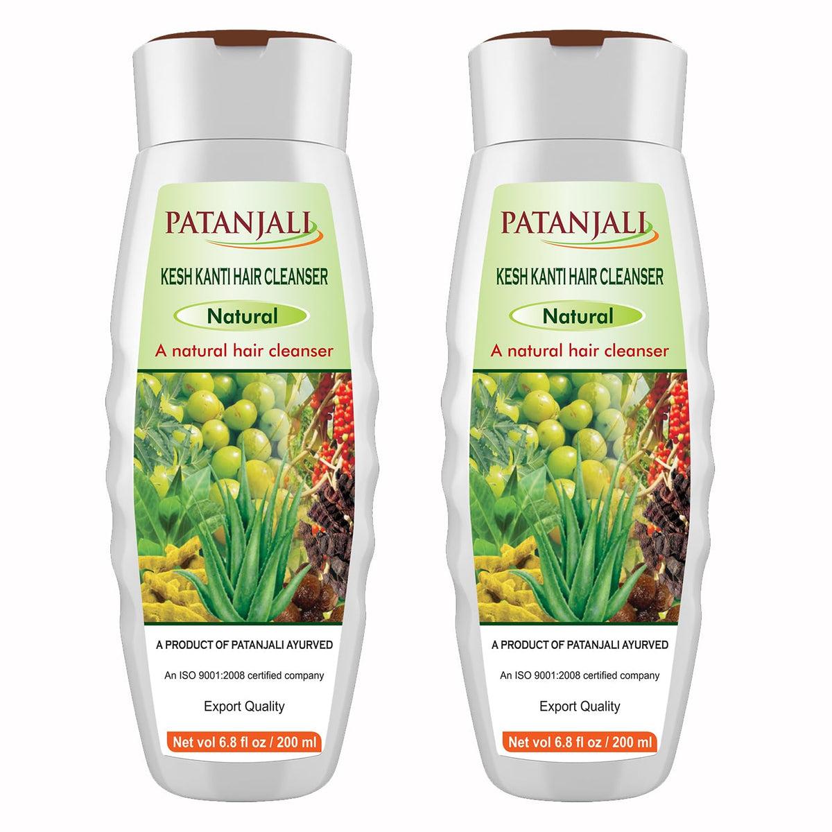 patanjali Kesh Kanti Natural Hair Cleanser - 200ml / 6.8 fl oz (Pack of 2)