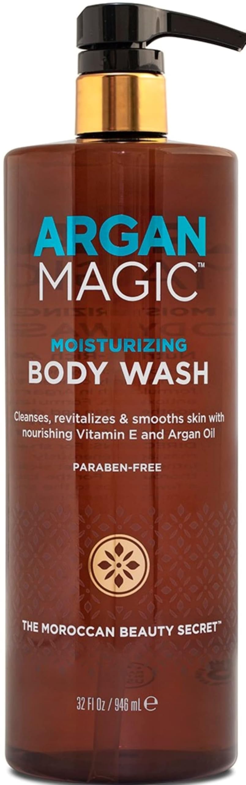 Argan Magic Cleansing Body Wash - Gently Cleanses, Revitalizes & Smooths Skin | Enriched with Argan Oil, Sweet Almond Oil & Vitamin E | Paraben Free Beauty & Personal Care Argan Magic