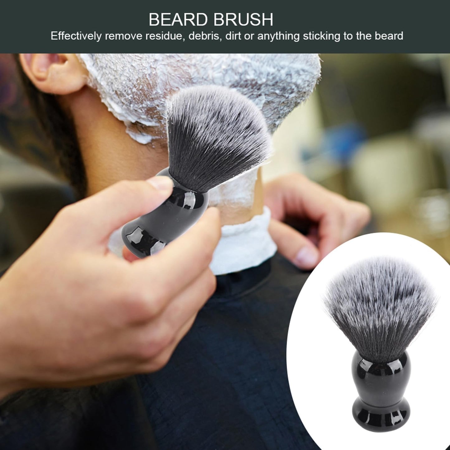 2Set Shaving Kit for Men, 3 in 1 Shaving Set Includes Portable Beard Brush Cream Bowl and Stand Beard Style Tool for Home Travel Beauty and Personal Care Beufee
