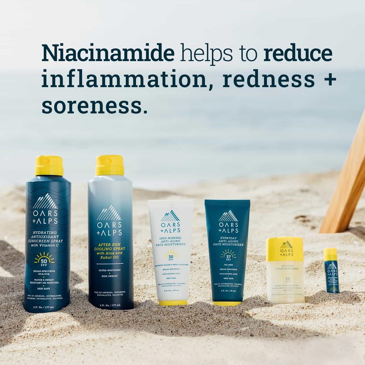 Oars + Alps After Sun Spray, After Sun Care Spray with Aloe Vera, Kukui Oil & Niacinamide & Green Tea Scent to Naturally Cool Skin, Hydrating Beauty & Personal Care Oars + Alps