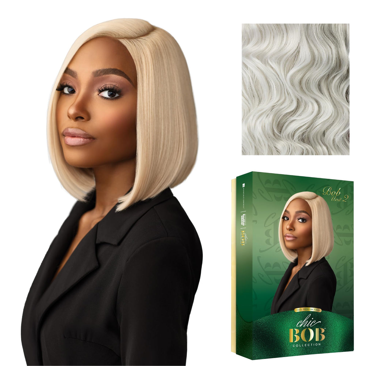 Sensationnel Chicbob Lace Frontwig-Bob Unit 2, ICYBLONDE