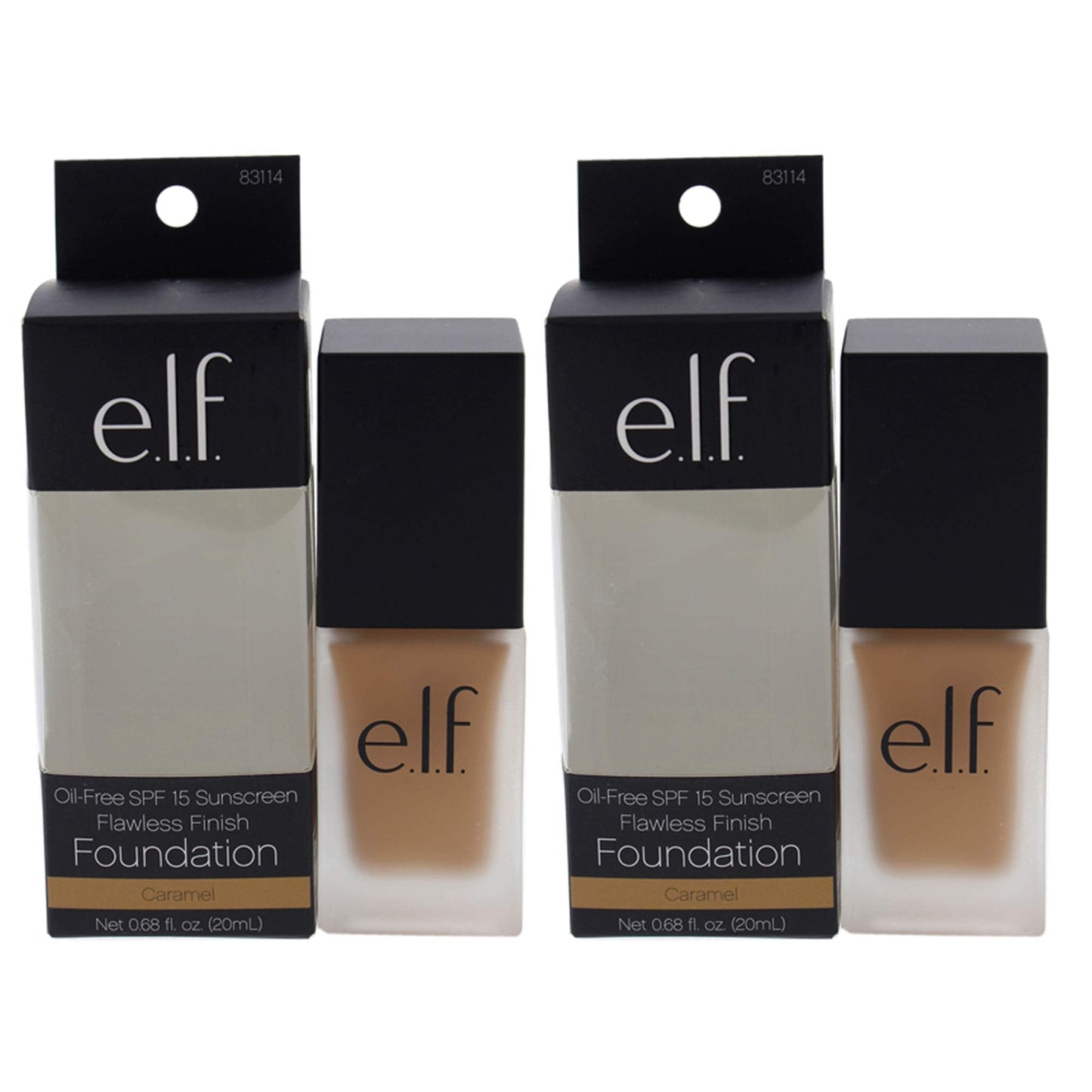 Elf 83114 Foundation Cara Size 0.68o Elf Flawless Finish Foundation Caramel 83114 0.68fl Oz Beauty & Personal Care e.l.f.