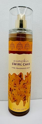 Bath & Body Works Pumpkin Swirl Cake Fine Fragrance Mist 8 Oz Beauty & Personal Care Bath & Body Works