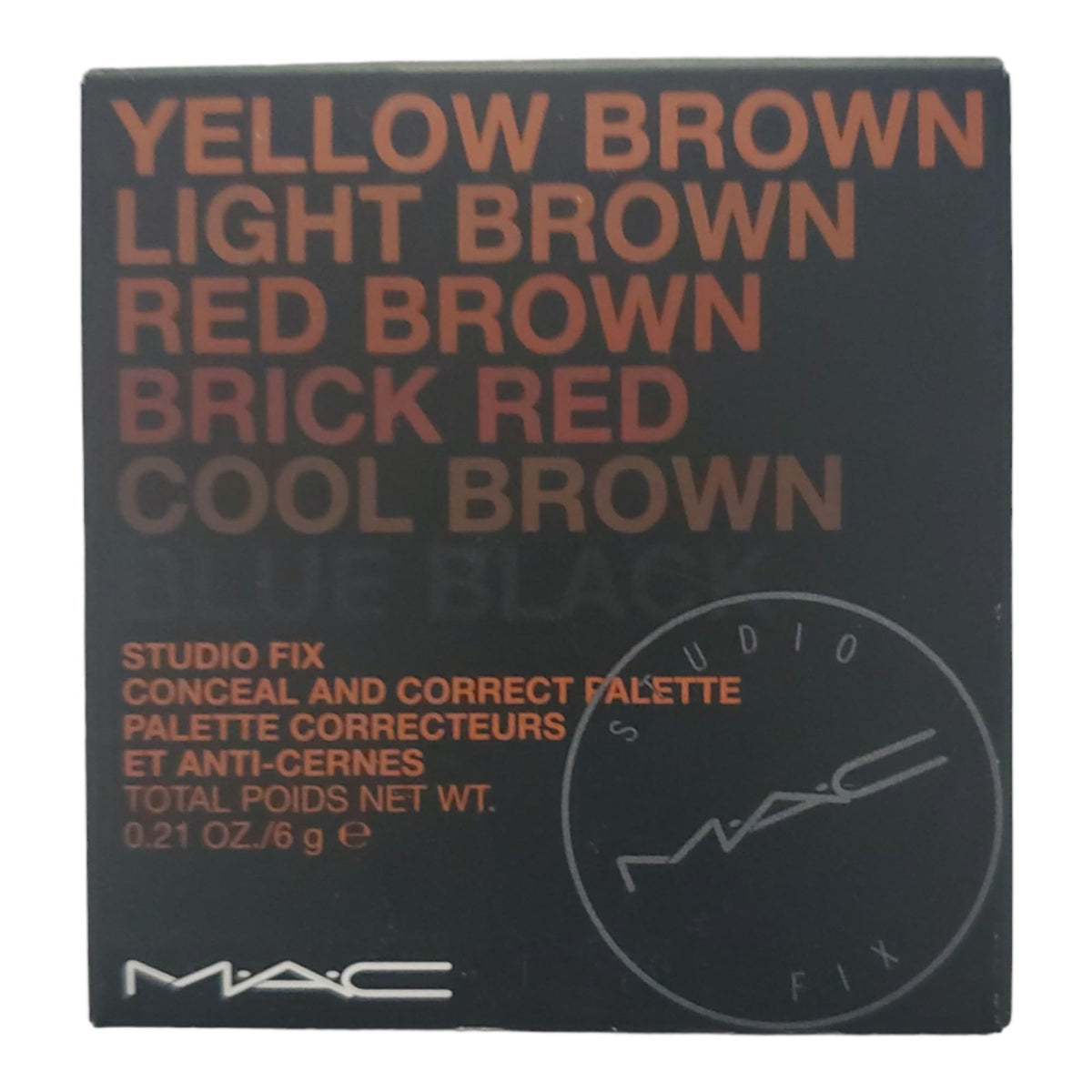 MAC by Make-Up Artist Cosmetics Studio Fix Conceal & Correct Palette - #Extra Deep -6g/0.21oz