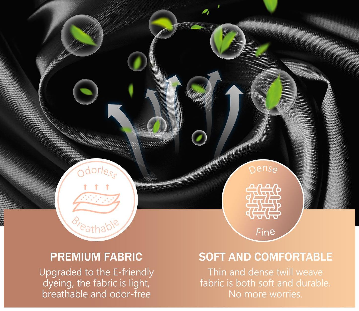 mikimini Black Shower Caps 2 Packs, Double Layers Waterproof Bathing Hair Cap with Reusable Soft Comfortable PEVA Lining, Cute, Non-fading & Stretchy Beauty & Personal Care mikimini