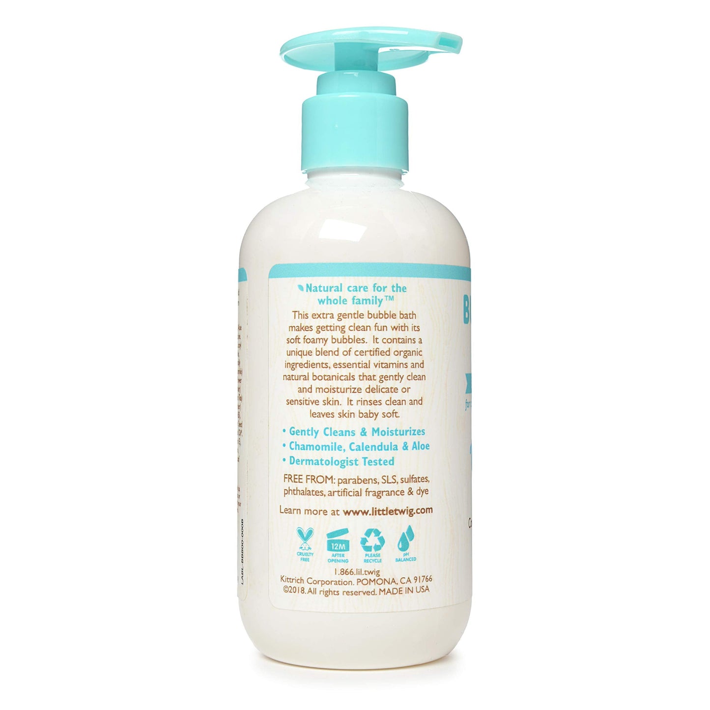 Little Twig Bubble Bath, Natural Plant Derived Formula, Fragrance Free, 8.5 fl oz. Beauty & Personal Care Little Twig