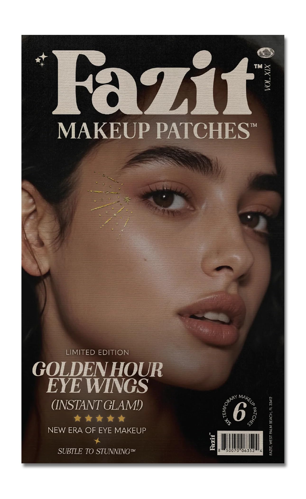 Fazit Makeup Patches - Halloween Golden Hour Eye Wings - Glow Up Make-Up Patches - Cute Glitter Makeup Accessories for Women - Cosmetic Glitter Beauty & Personal Care Fazit