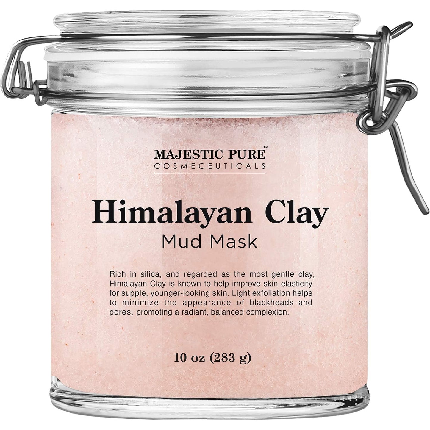 Majestic Pure Himalayan Clay Mud Mask for Face and Body Exfoliating and Facial Acne Fighting Mask - Reduces Appearance of Pores, 10 oz Beauty & Personal Care Majestic Pure