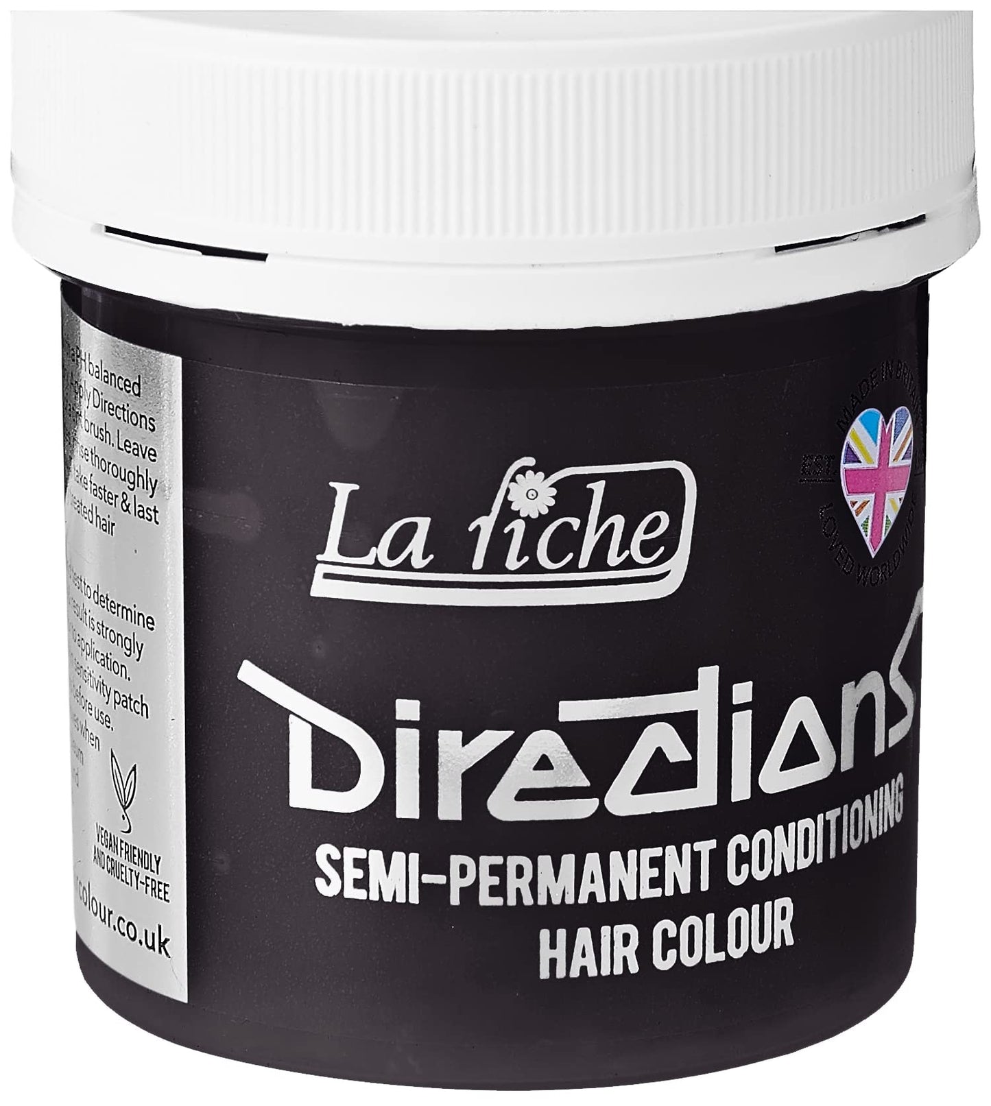 DIRECTIONS Ebony Semi-Permanent Hair Colour - 88ml Tub by La Riche Beauty & Personal Care Directions