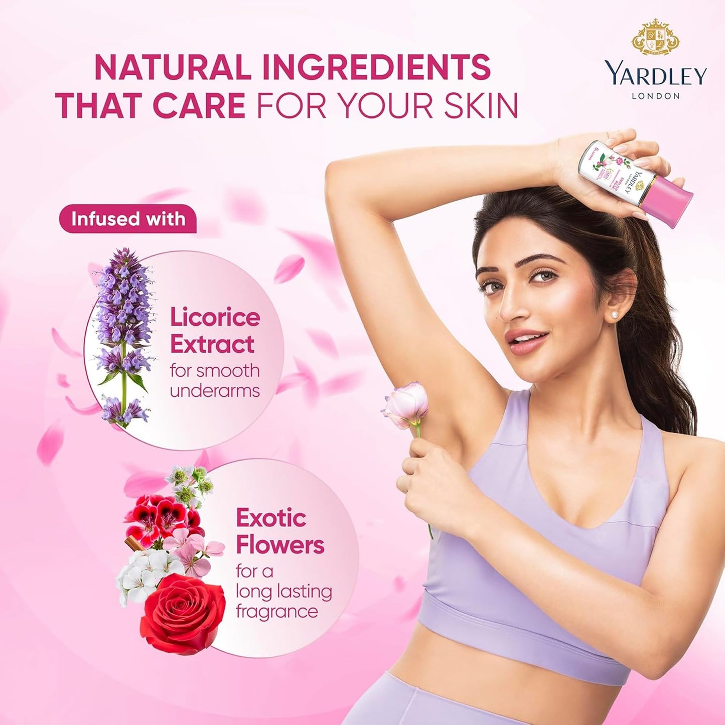 Yardley London English Rose Anti-Perspirant Deodorant Roll-On - 48-Hour Active - Alcohol-Free - 1.7oz (50ml) Beauty and Personal Care Yardley