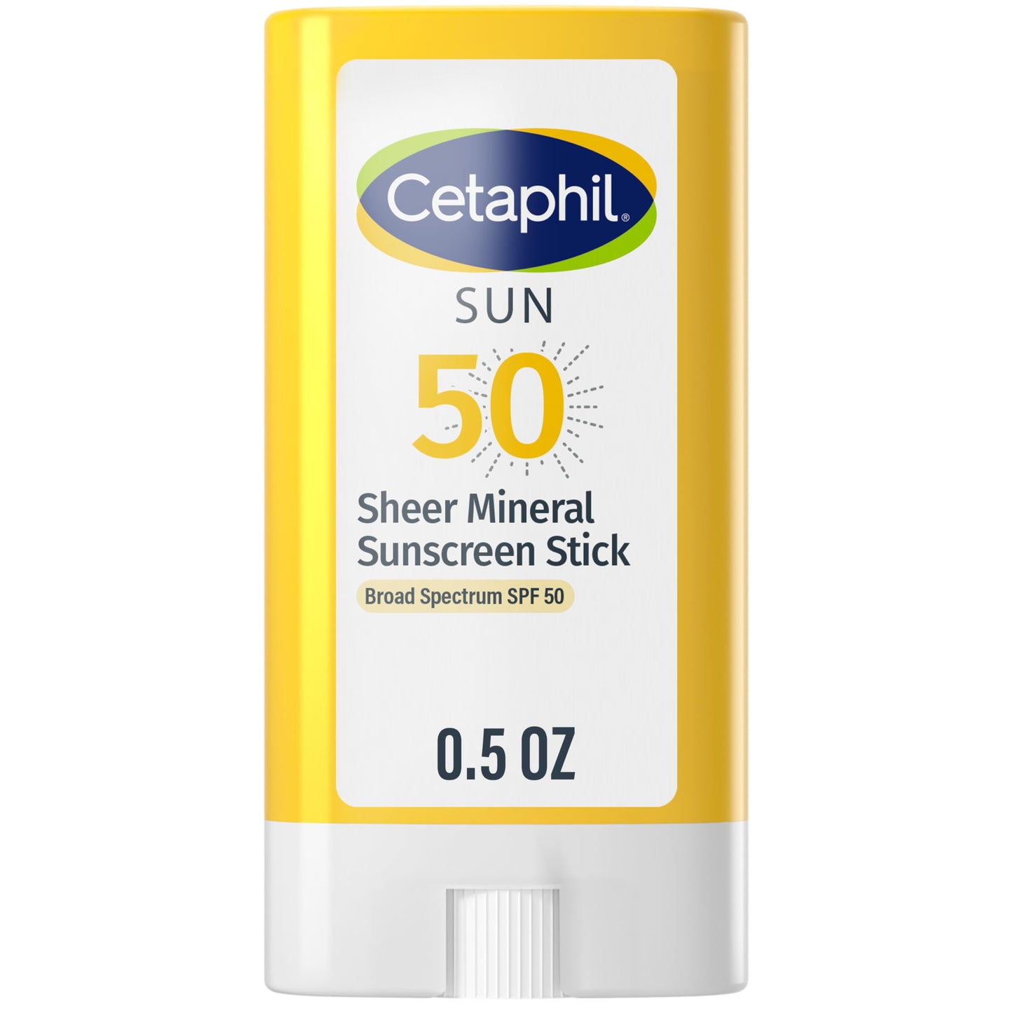 Cetaphil Sheer Mineral Sunscreen Stick for Face & Body, 0.5oz, 100% UVA/UVB Mineral Sunscreen: Zinc Oxide & Titanium Dioxide, Broad Spectrum SPF 50 Beauty & Personal Care Cetaphil