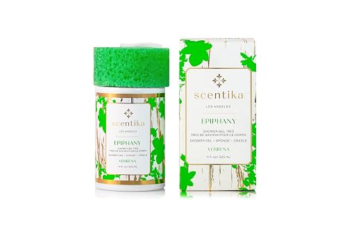 SCENTIKA SHOWER GEL TRIO - EPIPHANY - VERBENA 325 ML- Made in USA, Blue Beauty & Personal Care SCENTIKA