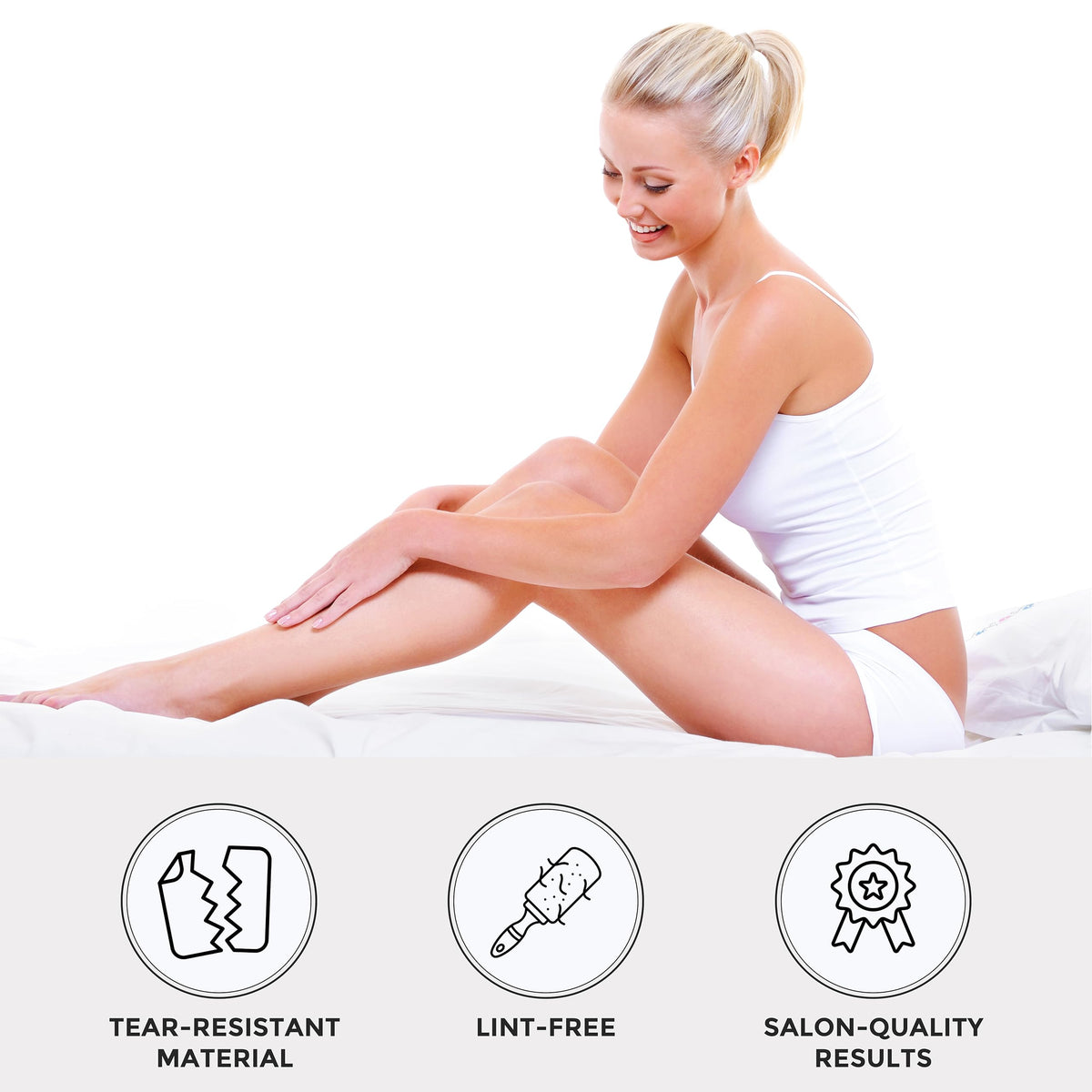 ForPro Non-Woven Epilating Roll for Body and Facial Hair Removal, Tear-Resistant, Lint-Free, 3” x 55 Yards, White Beauty and Personal Care ForPro Professional Collection