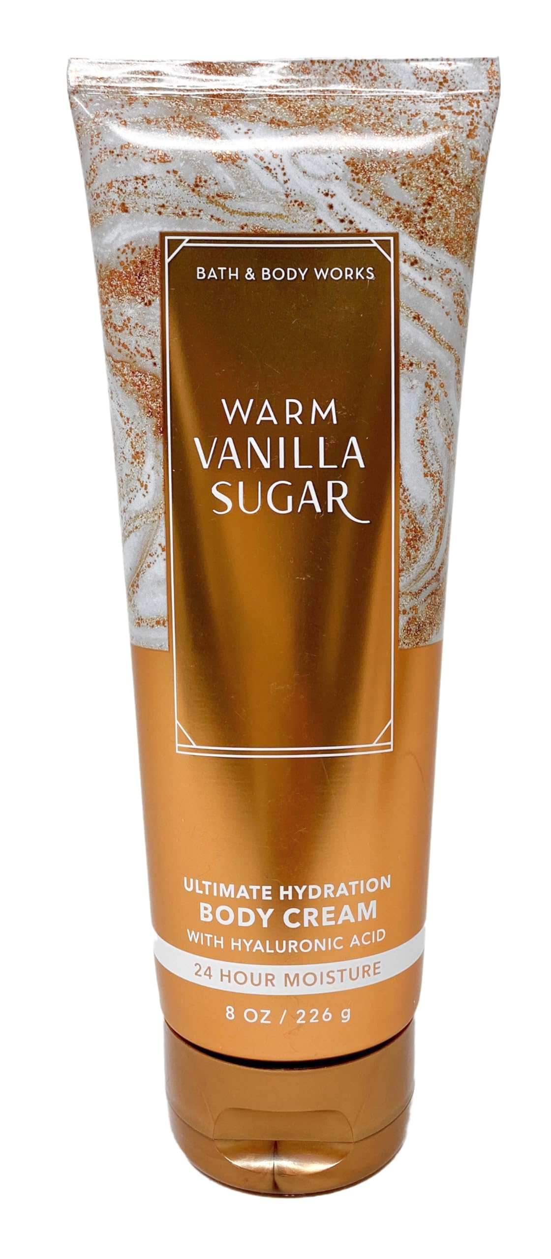 Bath & Body Works Warm Vanilla Sugar Gold Woven Basket 4 Piece Gift Set - Fine Fragrance Mist, Body Lotion, Shower Gel and Body Cream with a Himalayan Beauty and Personal Care Bath & Body Works