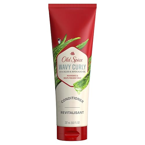 Old Spice Wavy Curly Hair Moisturizer with Aloe & Avocado Oil - 237 ml (8 fl oz) | Nourishes, Defines Curls & Helps Prevent Frizz Beauty & Personal Care Old Spice
