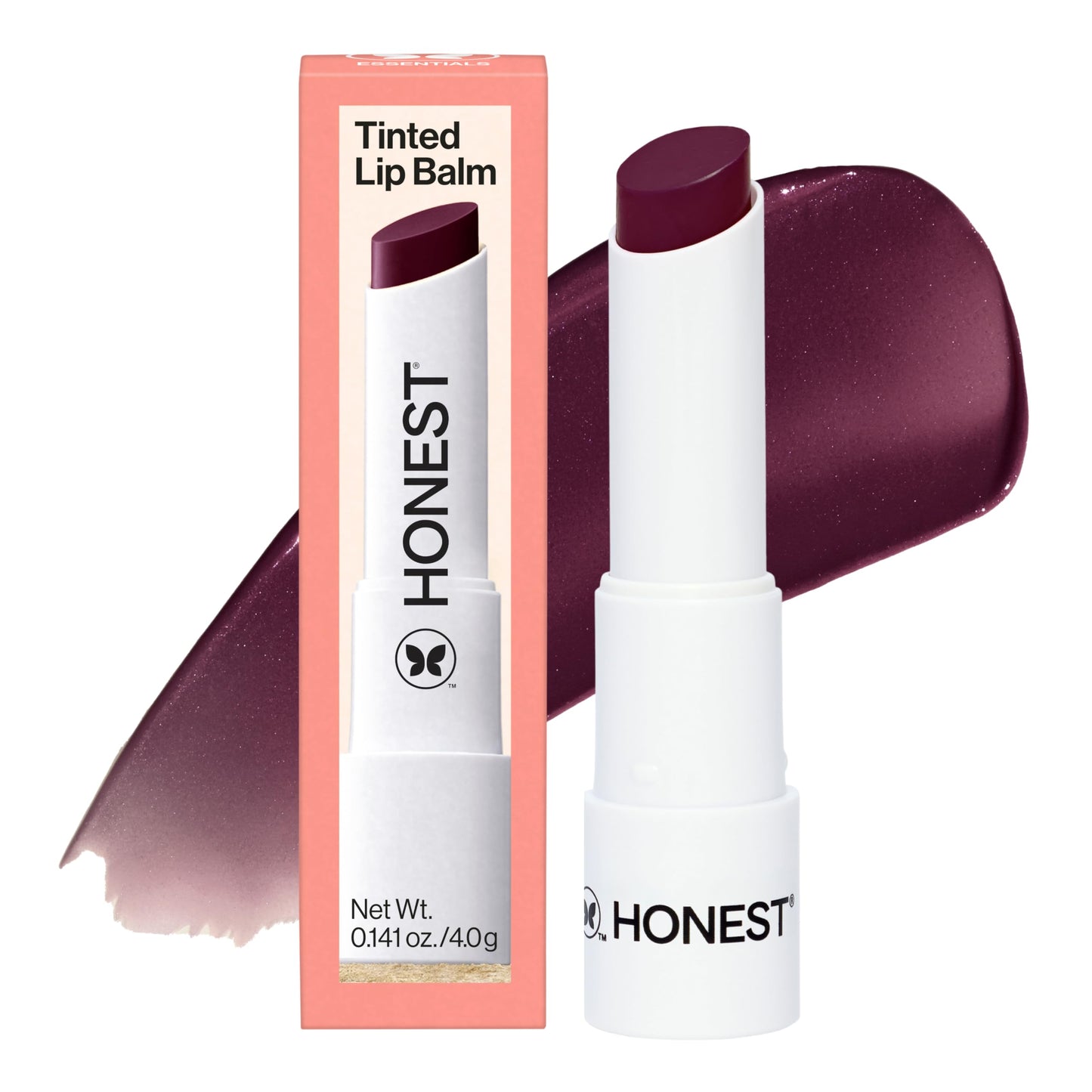 Honest Beauty Moisturizing Vegan Tinted Lip Balm, Antioxidant-Rich, Acai Extracts Avocado Oil, Paraben and Cruelty-Free, Plum Drop Beauty & Personal Care Honest Beauty