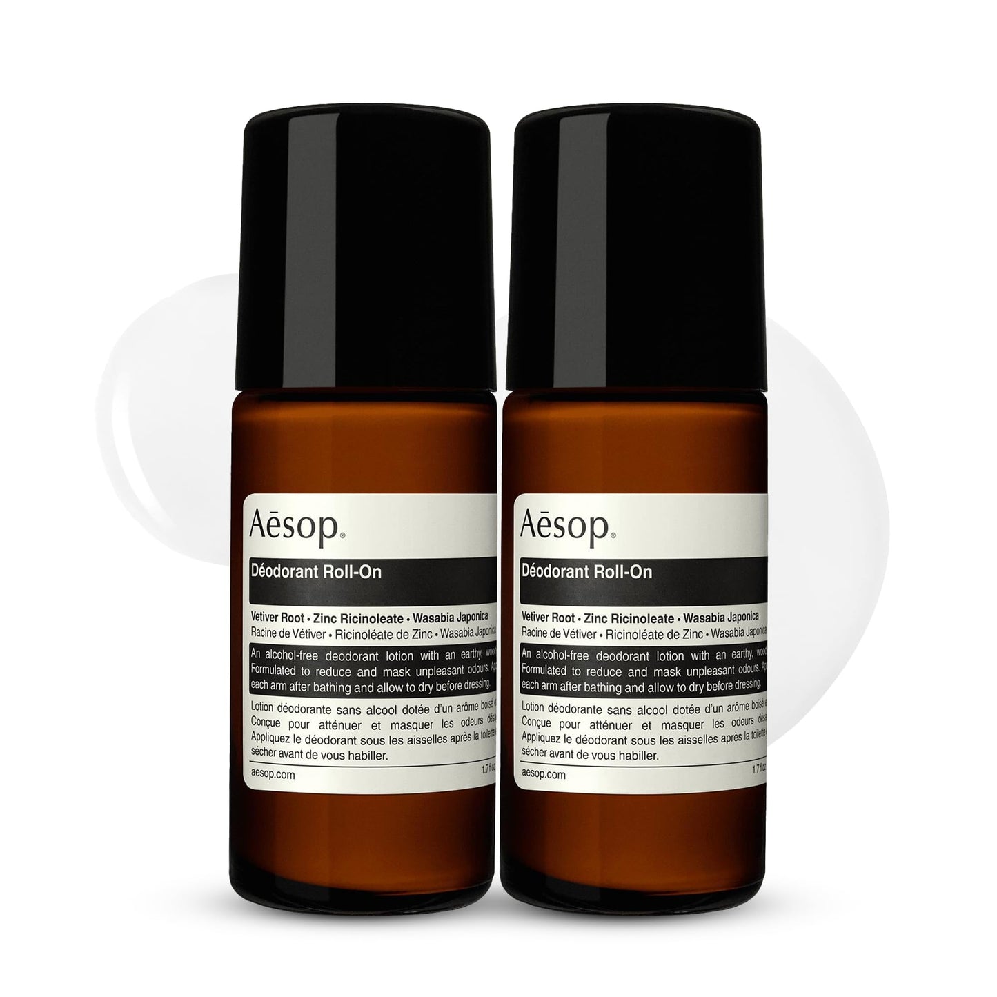 Aesop Aluminum Free Roll On Deodorant for Women & Men - Vetiver, Zinc, and Tea Tree to Reduce Odor and Bacteria - Alcohol-Free for Sensitive Skin Beauty and Personal Care Aesop