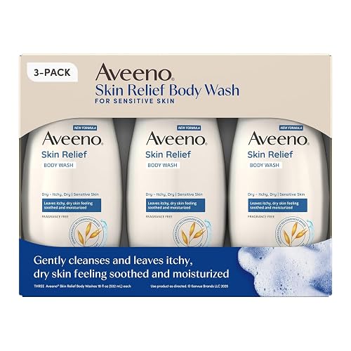 Aveeno Skin Relief Body Wash, 18 Fluid Ounce (Pack of 3) Beauty & Personal Care Aveeno