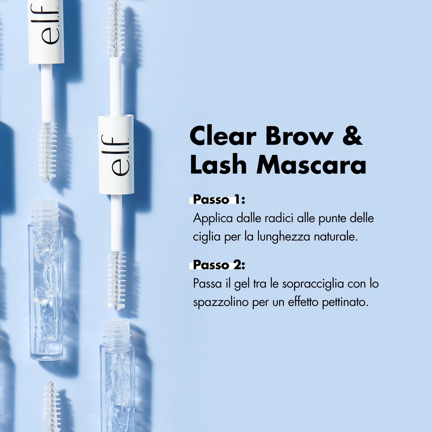 e.l.f. Clear Brow Lash Mascara Clear 4 fl. oz., Crystal, 0.08 Fl Oz Beauty & Personal Care e.l.f.