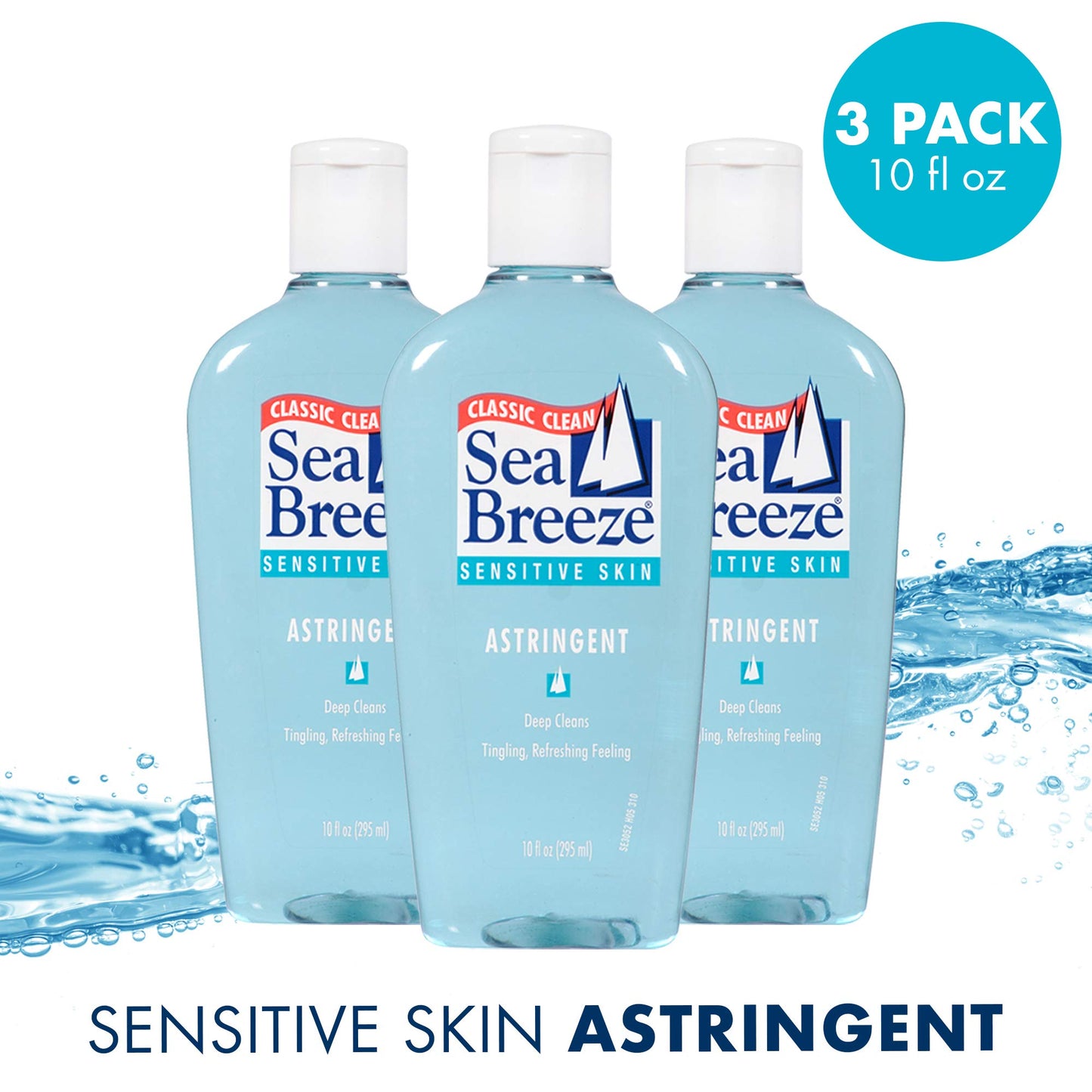 Seabreeze Deep Cleaning Facial Astringent for Sensitive Skin, 10 Fluid Ounce (Pack of 3) (SE03052WM) Beauty & Personal Care Seabreeze