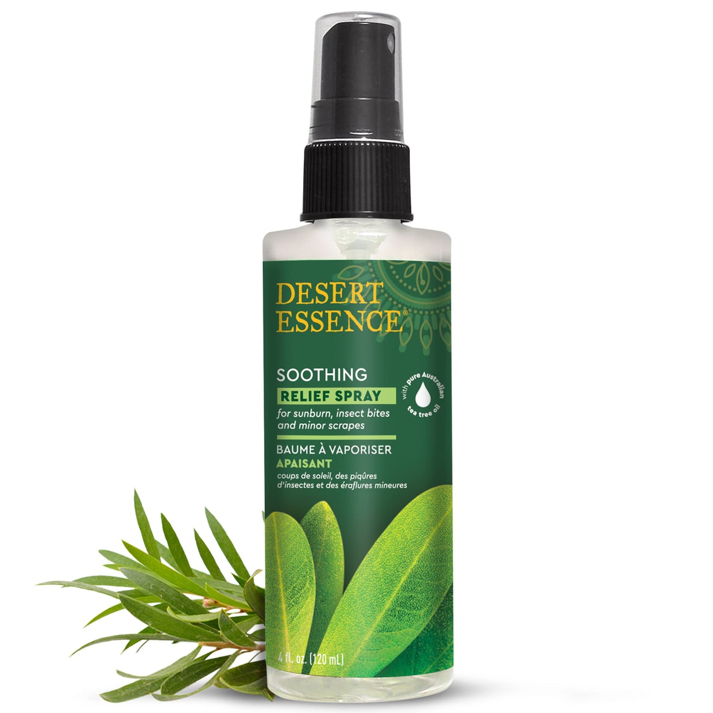 Desert Essence Tea Tree Relief Spray, 4 Ounce -- 6 per case. Beauty & Personal Care Desert Essence