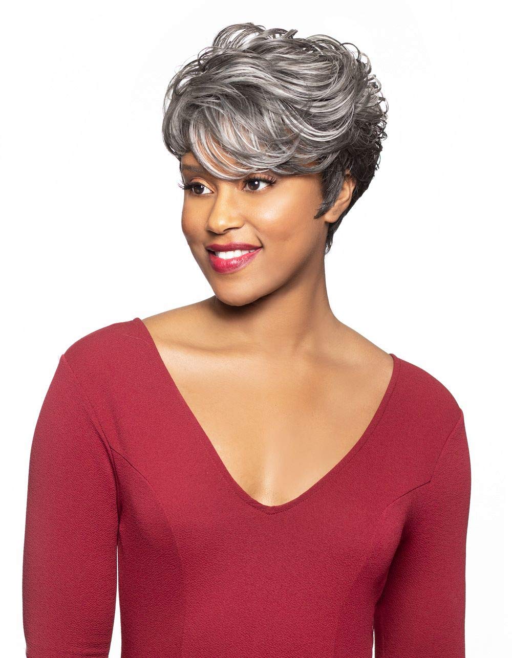 Foxy Silver (Gwendolyn) - Heat Resistant Fiber Full Wig in F4_30