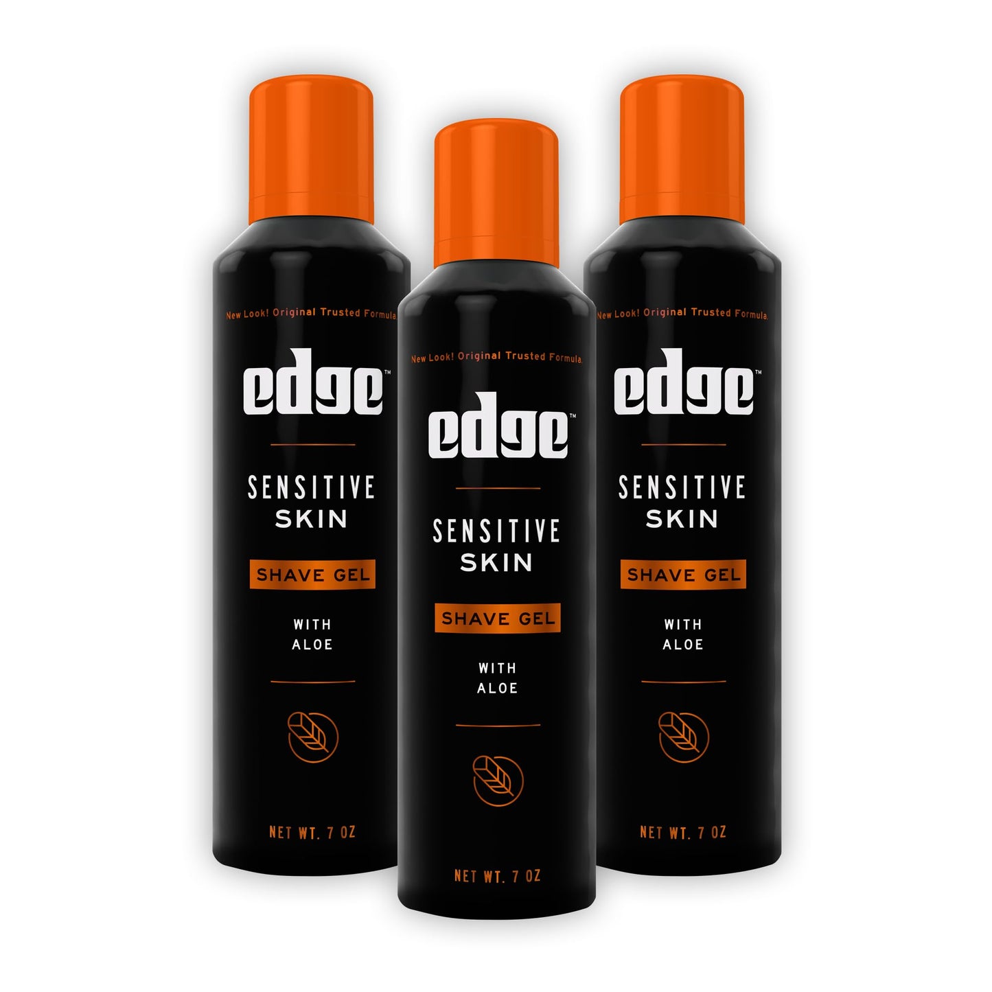 Edge Shaving Gel for Men, Sensitive Skin with Aloe, 7oz (3 Pack) - Shaving Gel For Men That Moisturizes, Protects, and Soothes To Help Reduce Skin Beauty & Personal Care Edge