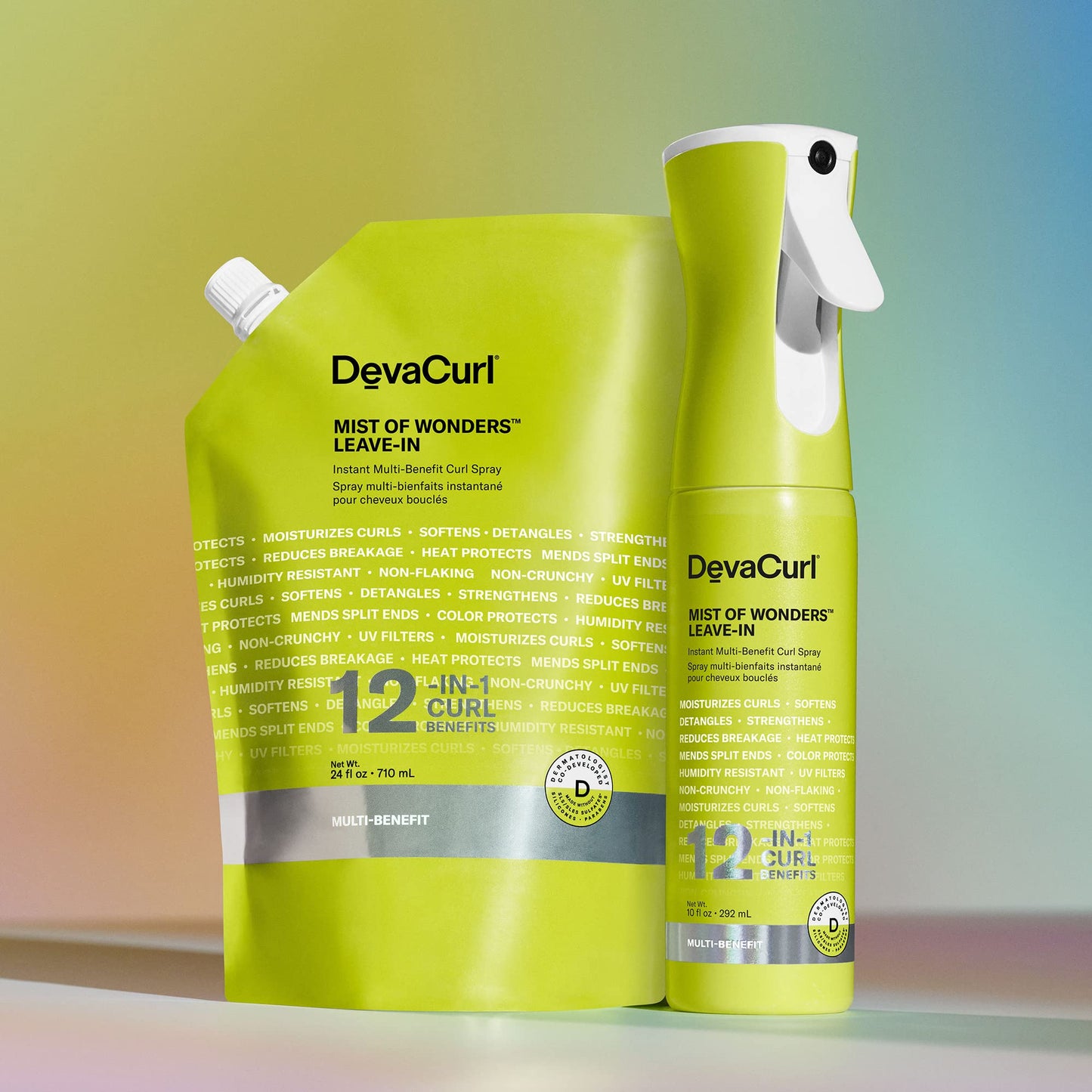 DevaCurl Mist of Wonders Leave In Multi-Benefit Curl Spray Refill Pouch, 24 oz Beauty & Personal Care DevaCurl