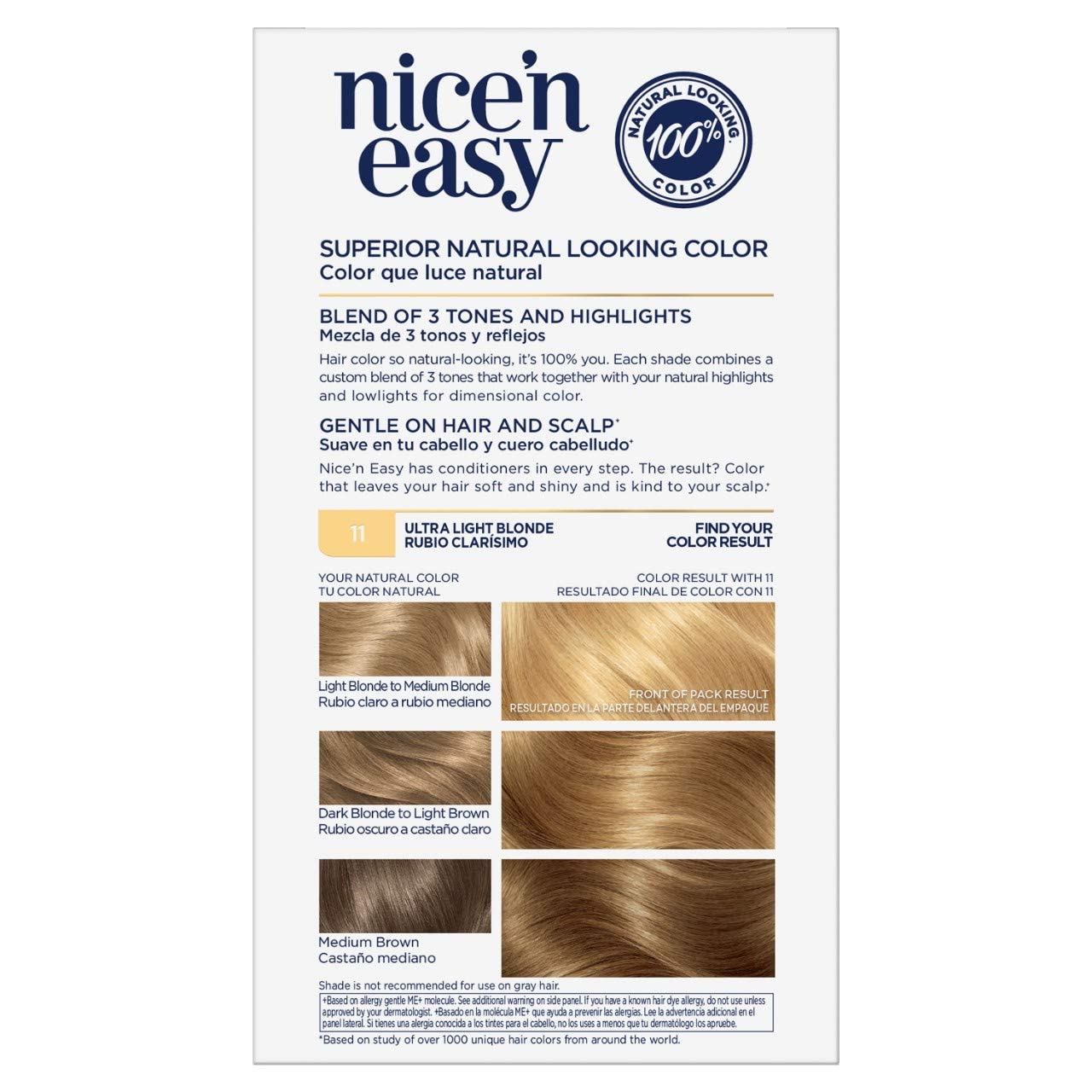 Clairol Nice 'n Easy Hair Color, [11] Ultra Light Blonde 1 ea Beauty & Personal Care Clairol
