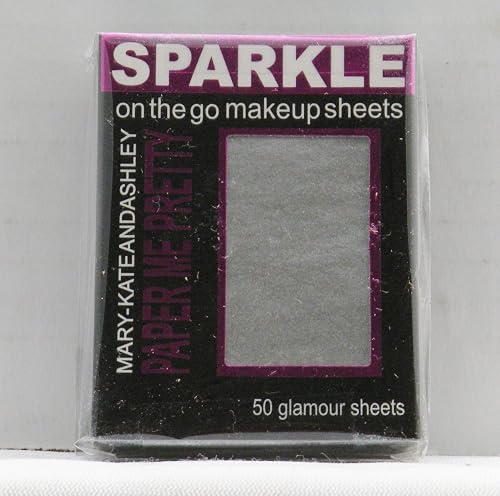 Mary-Kate and Ashley Paper Me Pretty Sparkle Makeup Sheets - Silver Sparkle #811 Beauty & Personal Care Mary Kate and Ashley Makeup sheets, perfect for on the go