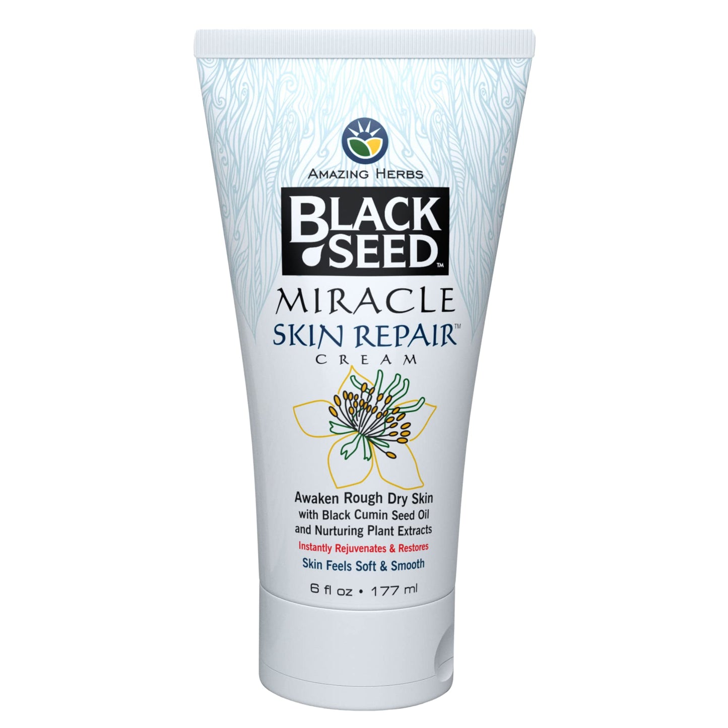 Amazing Herbs Black Seed Miracle Skin Repair Cream - Non-Allergenic Formula, Black Cumin Seed Oil, Vitamin E, and Other Essential Oils Support Beauty & Personal Care Amazing Herbs