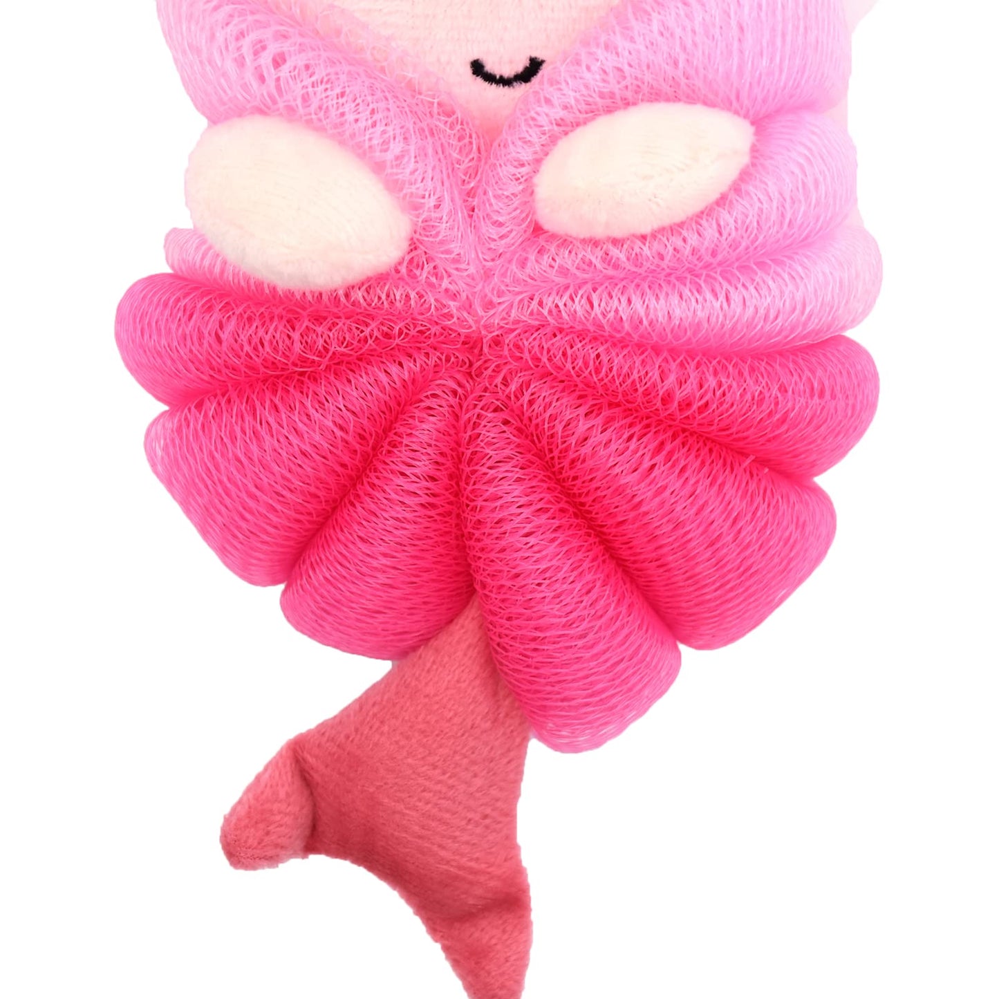 Cute Unicorn Kids Bath Loofahs Balls for Baby Girls Boys Mesh Shower Ball Pouf Exfoliating Bath Sponge Body Cleaner Bath Accessories (Pink Mermaid) Beauty & Personal Care Ralcosuss