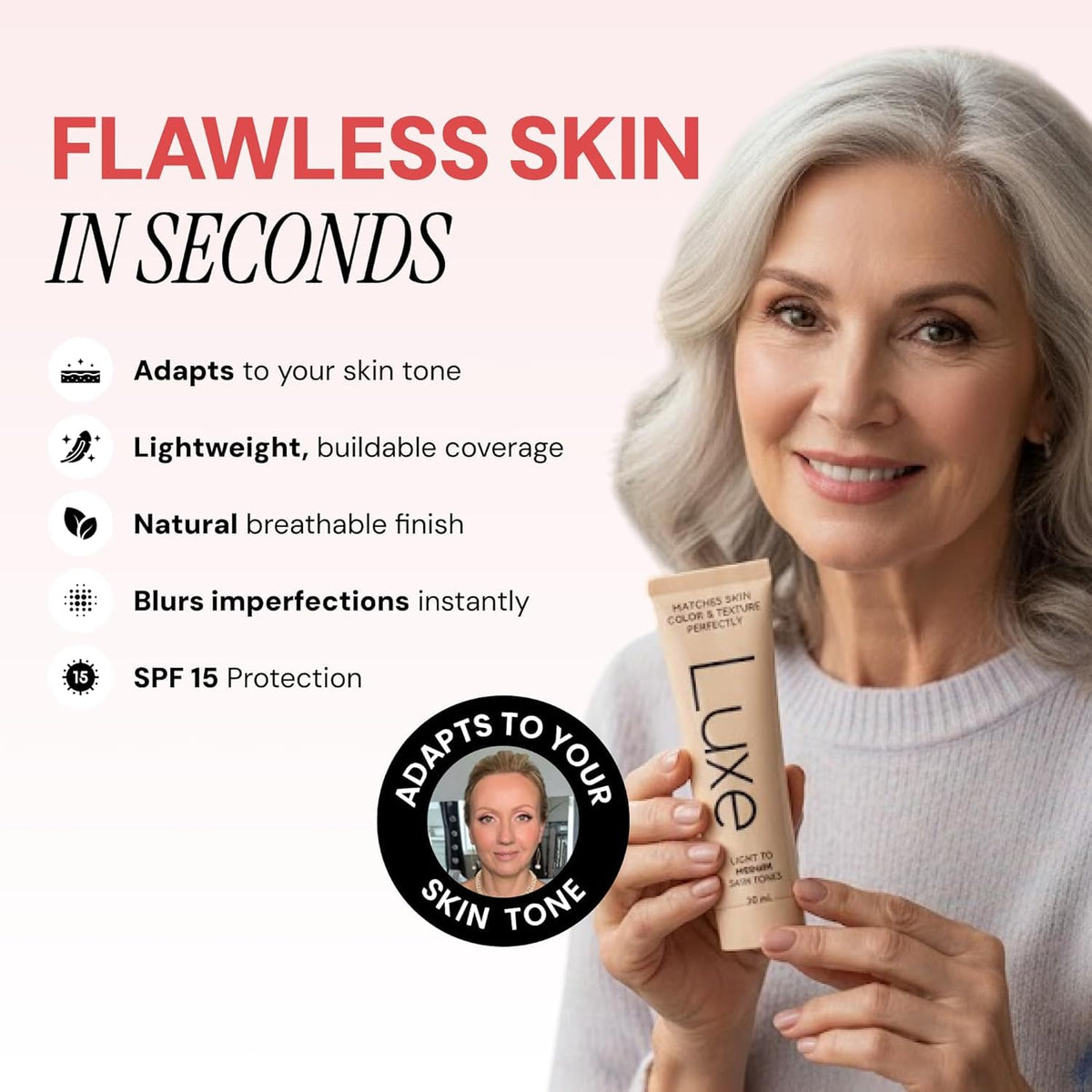 Luxe Color Changing Foundation - Medium Dark